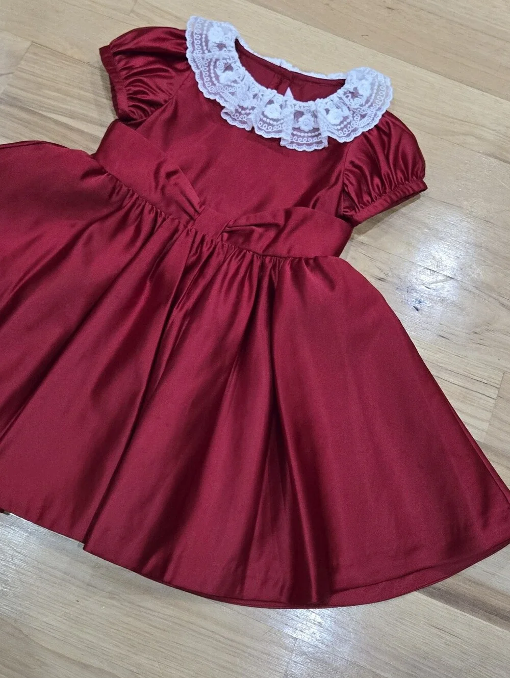 Janie and Jack X American Girl Red Dress with White Trim SIZE 5